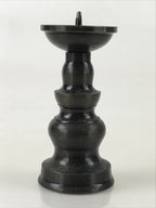 Japanese Buddhist Altar Fitting Candle Stand Vtg Copper Shokudai Butsudan BU974