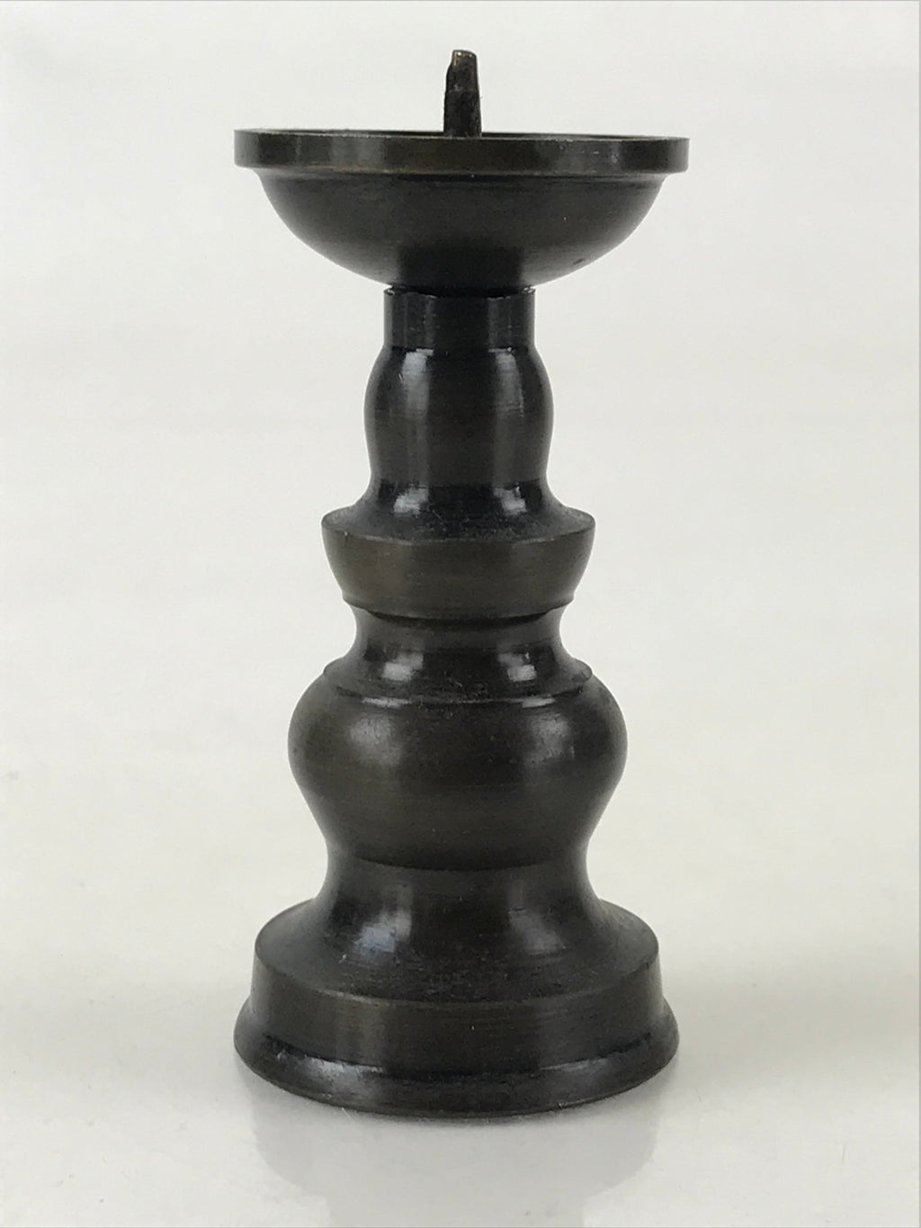 Japanese Buddhist Altar Fitting Candle Stand Vtg Copper Shokudai Butsudan BU974