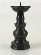 Japanese Buddhist Altar Fitting Candle Stand Vtg Copper Shokudai Butsudan BU974