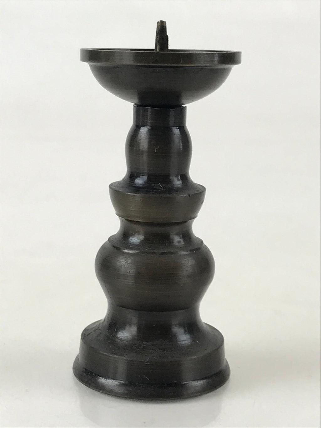 Japanese Buddhist Altar Fitting Candle Stand Vtg Copper Shokudai Butsudan BU974