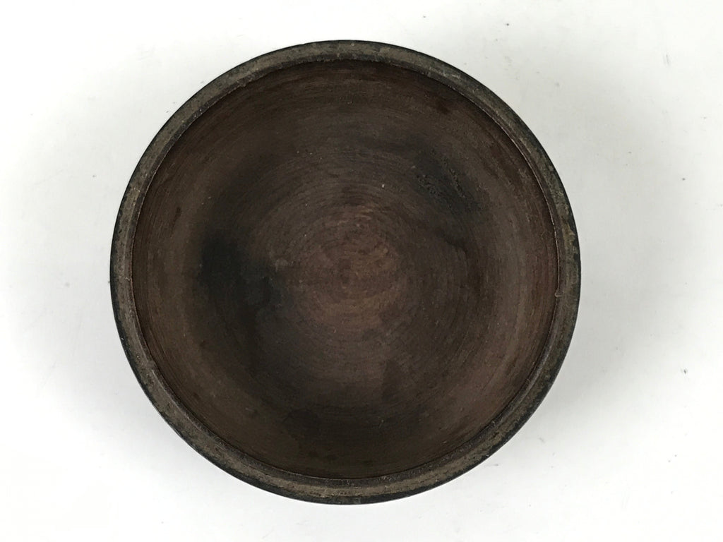 Japanese Buddhist Altar Fitting Carved Wood Incense Container Kogo Brown BA528
