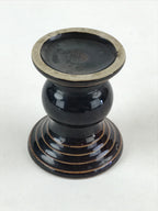 Japanese Buddhist Altar Fitting Ceramic Flower Vase Vtg Butsugu Brown BA53