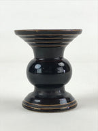 Japanese Buddhist Altar Fitting Ceramic Flower Vase Vtg Butsugu Brown BA53