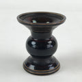 Japanese Buddhist Altar Fitting Ceramic Flower Vase Vtg Butsugu Brown BA53