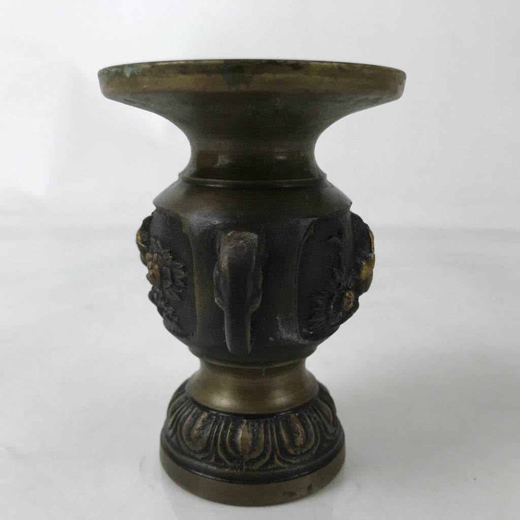 Japanese Buddhist Altar Fitting Copper Flower Vase Kacho Hanatate Butsugu BA584