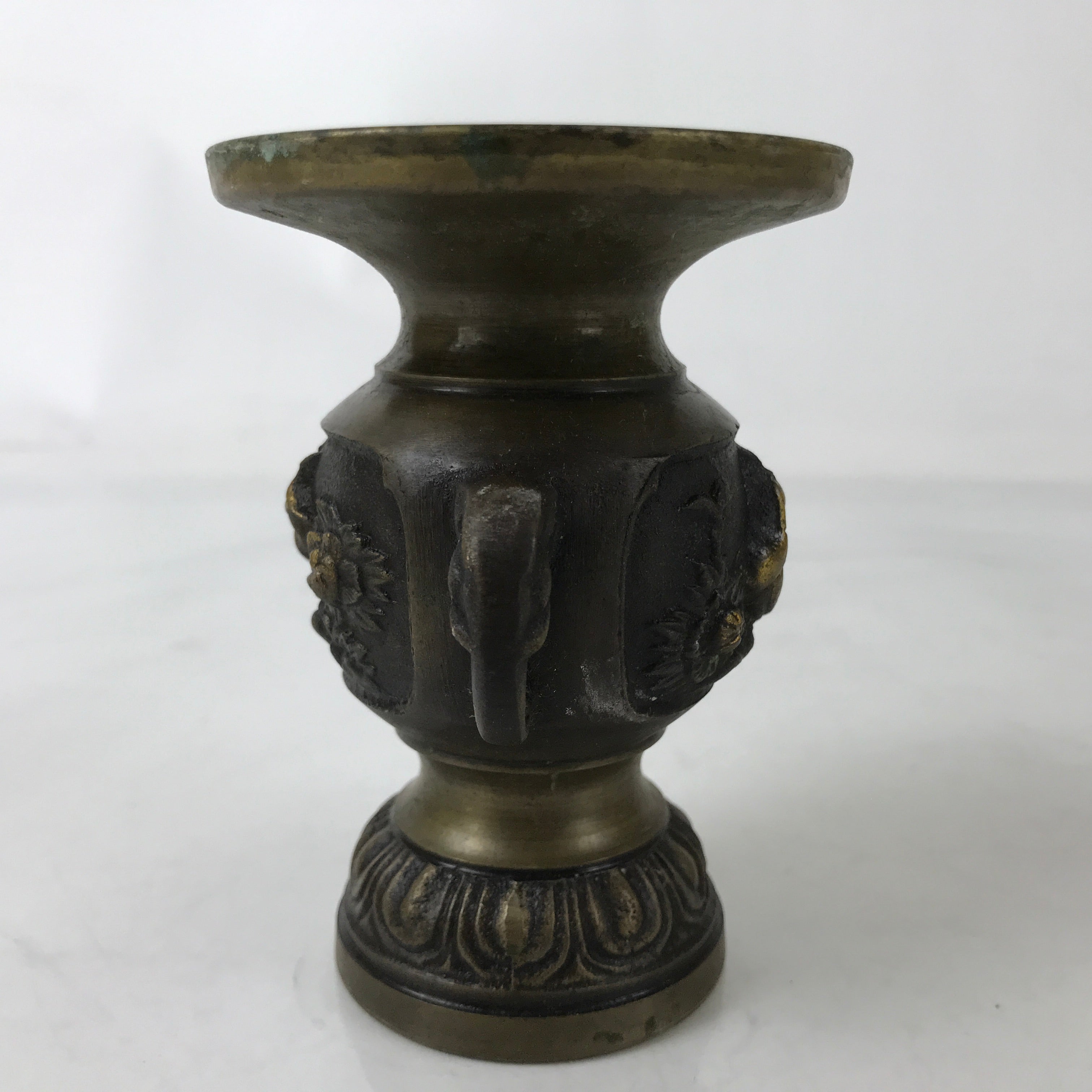 Japanese Buddhist Altar Fitting Copper Flower Vase Kacho Hanatate Butsugu BA584