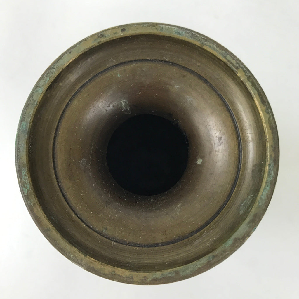 Japanese Buddhist Altar Fitting Copper Flower Vase Kacho Hanatate Butsugu BA584