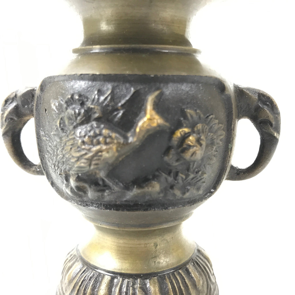 Japanese Buddhist Altar Fitting Copper Flower Vase Kacho Hanatate Butsugu BA584