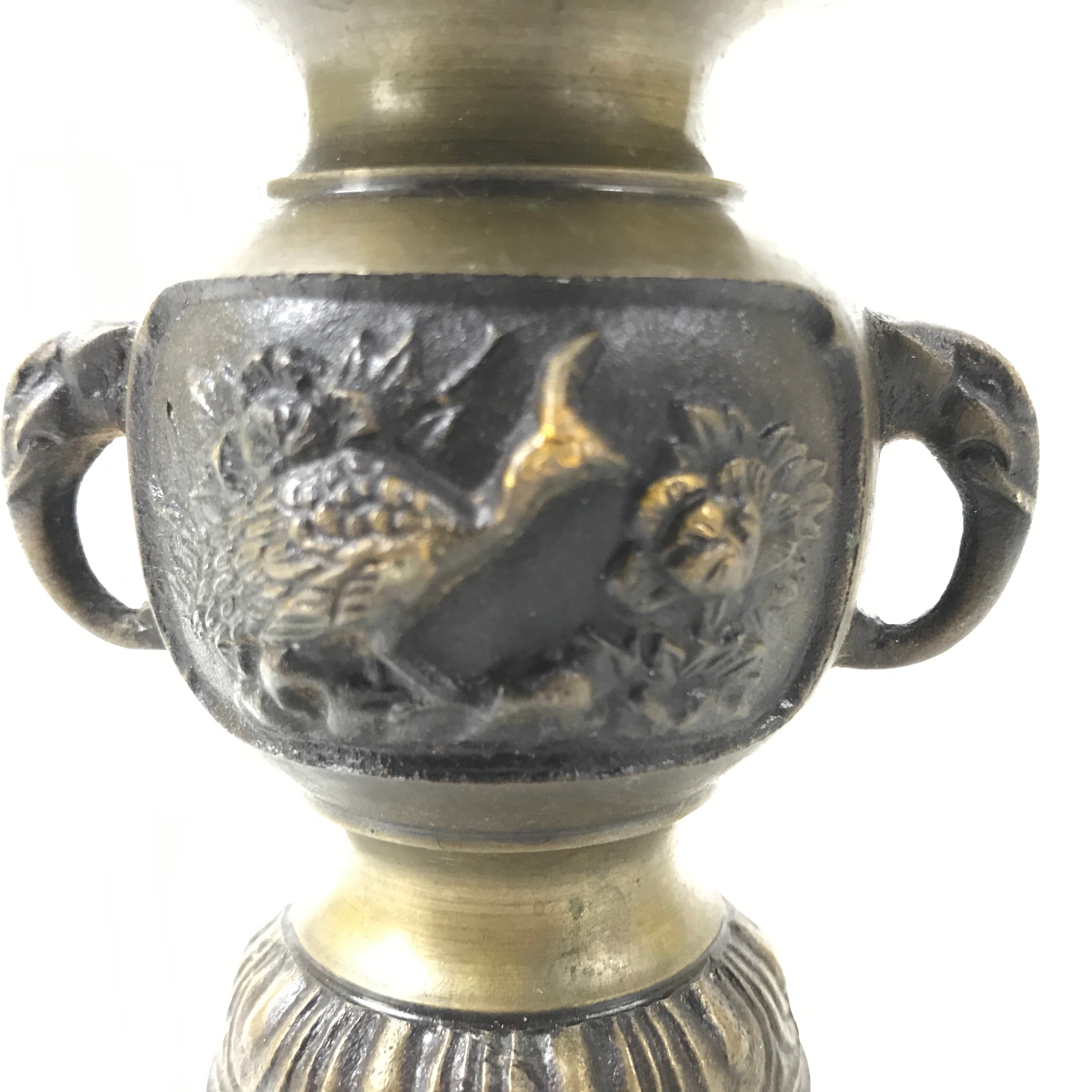 Japanese Buddhist Altar Fitting Copper Flower Vase Kacho Hanatate Butsugu BA584