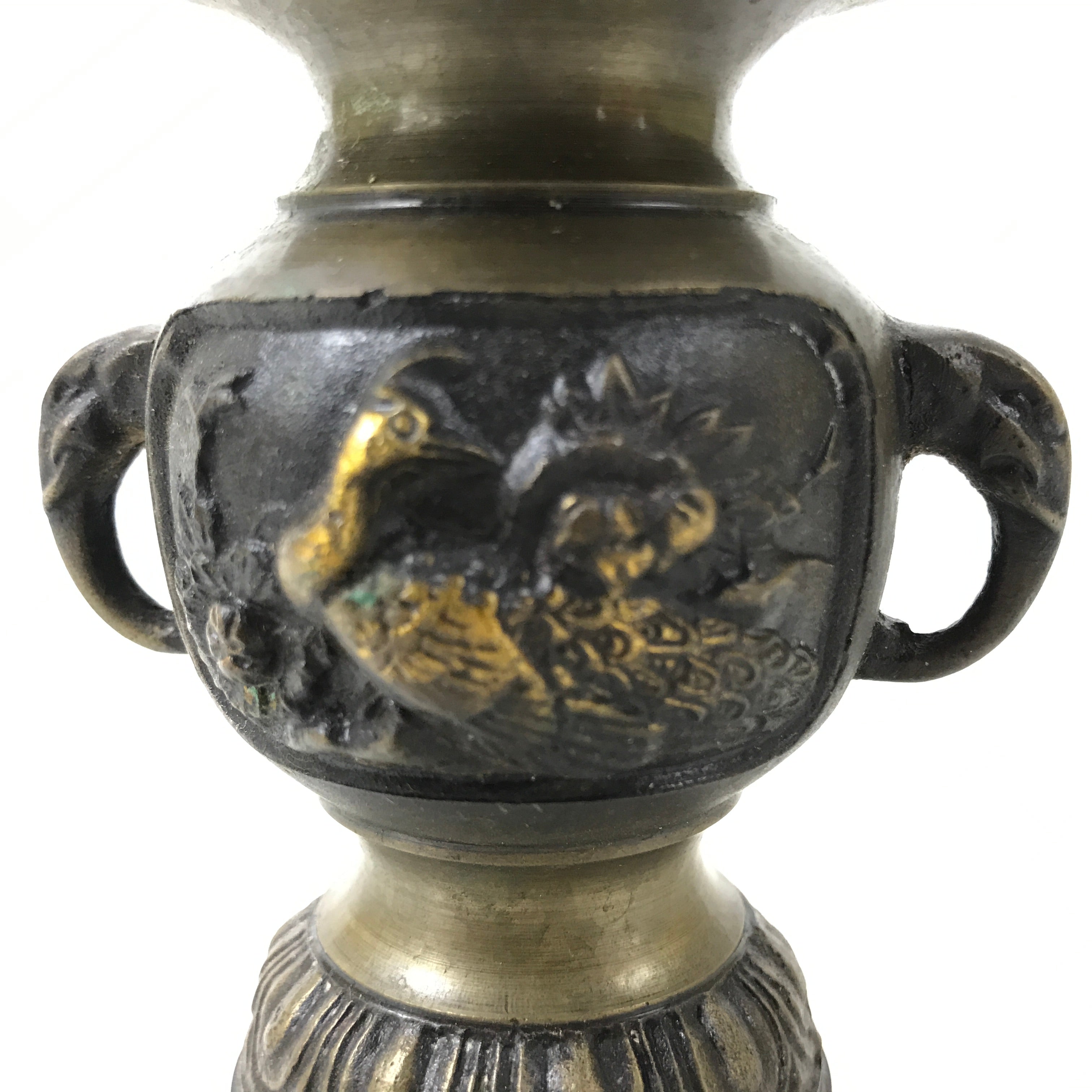 Japanese Buddhist Altar Fitting Copper Flower Vase Kacho Hanatate Butsugu BA584