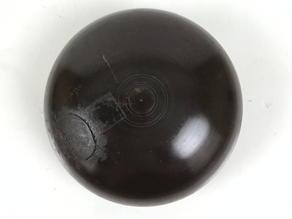 Japanese Buddhist Altar Fitting Copper Orin Bell Singing Bowl Resin Stand BA616
