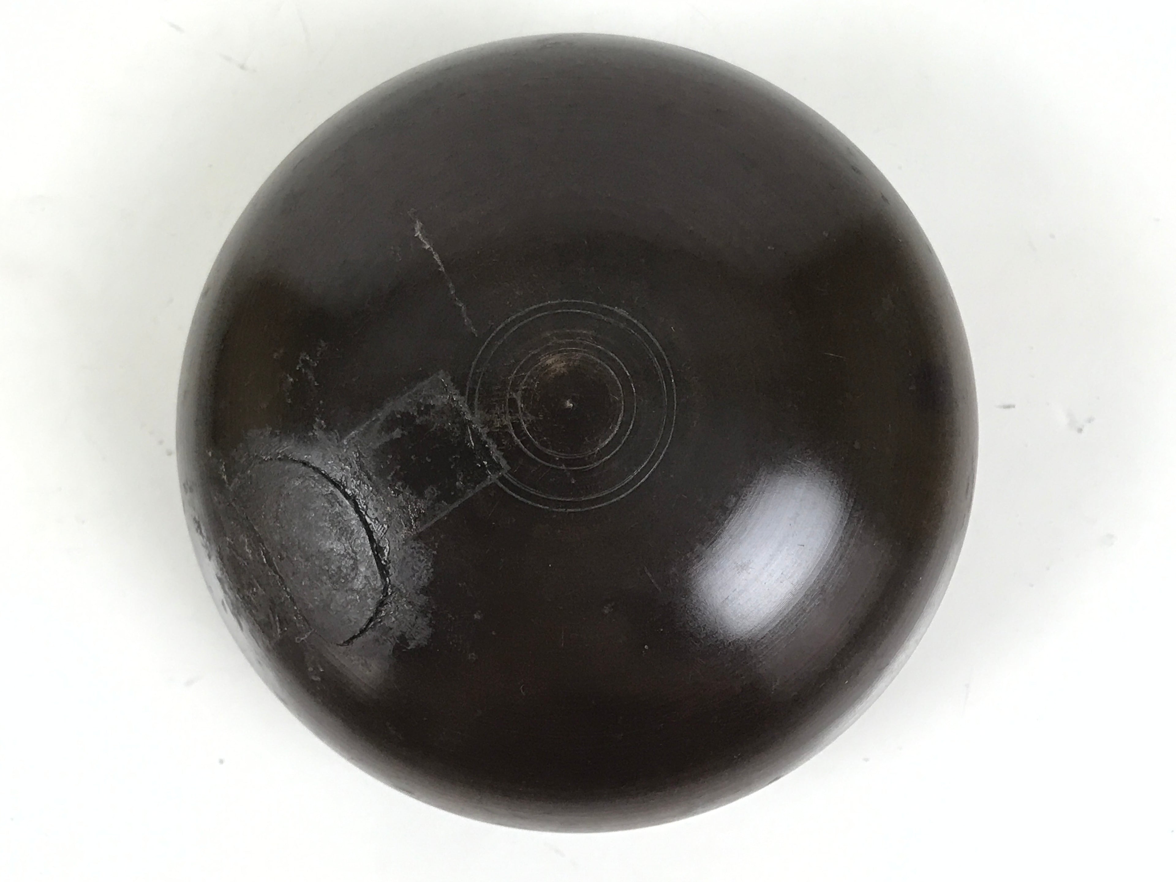Japanese Buddhist Altar Fitting Copper Orin Bell Singing Bowl Resin Stand BA616
