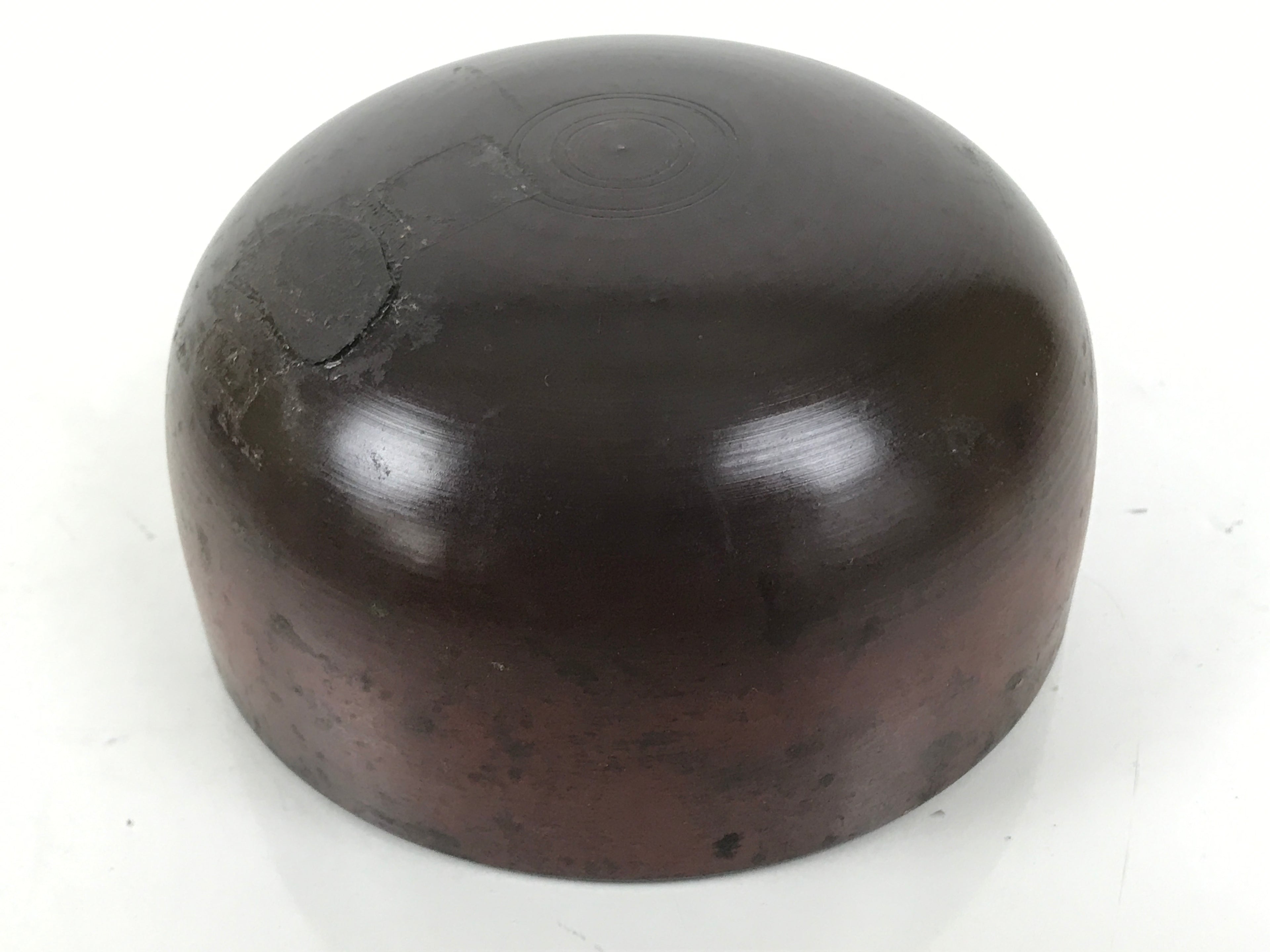 Japanese Buddhist Altar Fitting Copper Orin Bell Singing Bowl Resin Stand BA616