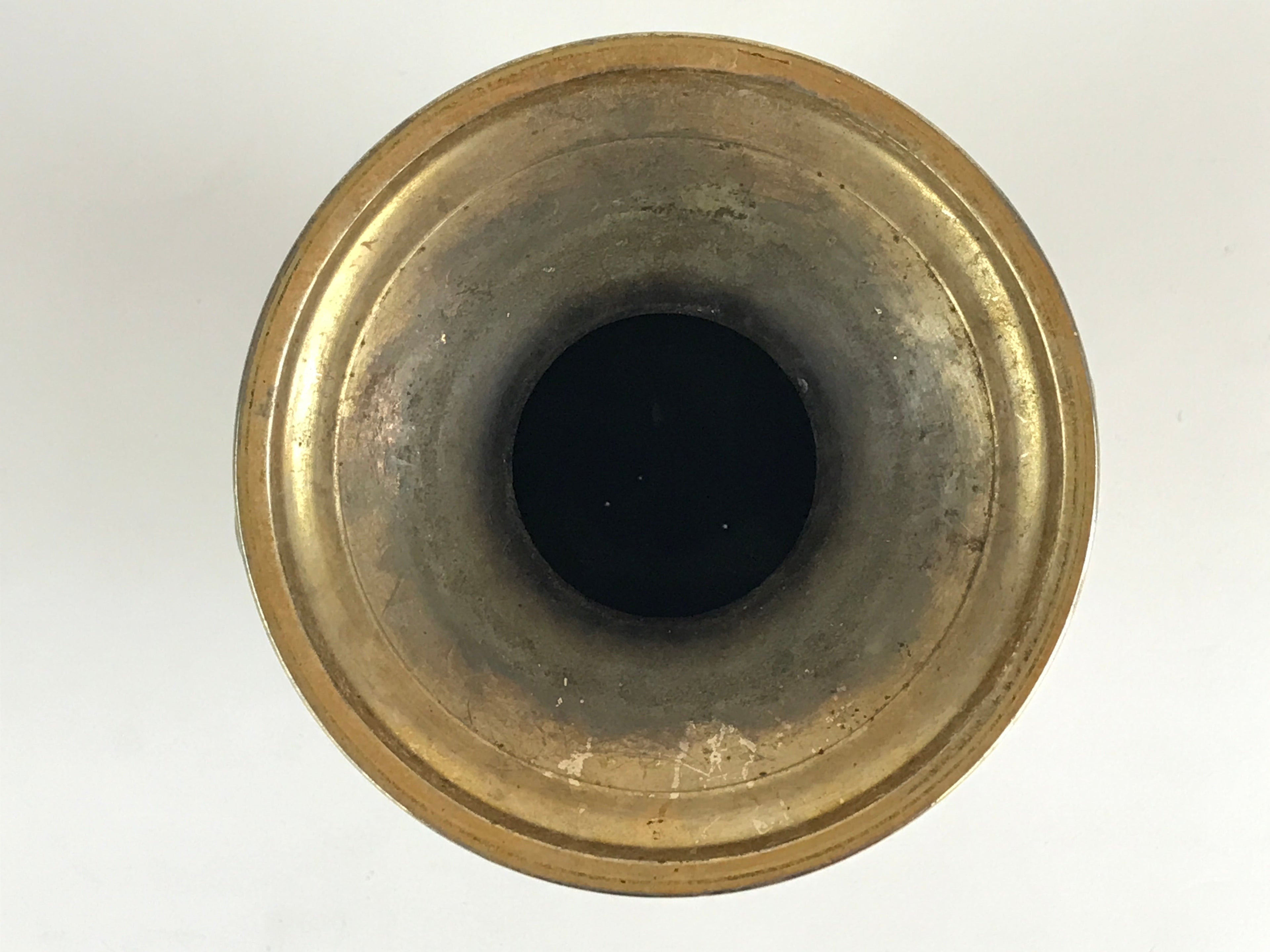 Japanese Buddhist Altar Fitting Flower Vase Vtg Flower Stand Brass Hanatate Kabi