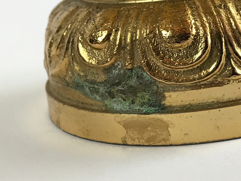 Japanese Buddhist Altar Fitting Flower Vase Vtg Flower Stand Brass Hanatate Kabi