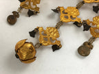 Japanese Buddhist Altar Fitting Hanging Lantern Brass Yoraku Vtg Butsugu BA216