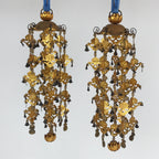 Japanese Buddhist Altar Fitting Hanging Lantern Brass Yoraku Vtg Butsugu BA216