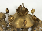 Japanese Buddhist Altar Fitting Hanging Lantern Brass Yoraku Vtg Butsugu BA451