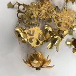 Japanese Buddhist Altar Fitting Hanging Lantern Brass Yoraku Vtg Butsugu BA483