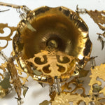 Japanese Buddhist Altar Fitting Hanging Lantern Brass Yoraku Vtg Butsugu BA483