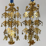 Japanese Buddhist Altar Fitting Hanging Lantern Brass Yoraku Vtg Butsugu BA483