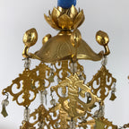 Japanese Buddhist Altar Fitting Hanging Lantern Brass Yoraku Vtg Butsugu BA483