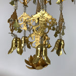 Japanese Buddhist Altar Fitting Hanging Lantern Brass Yoraku Vtg Butsugu BA483