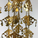 Japanese Buddhist Altar Fitting Hanging Lantern Brass Yoraku Vtg Butsugu BA483