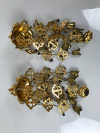 Japanese Buddhist Altar Fitting Hanging Lantern Brass Yoraku Vtg Butsugu BA841