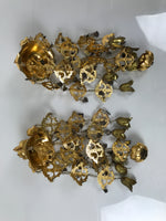 Japanese Buddhist Altar Fitting Hanging Lantern Brass Yoraku Vtg Butsugu BA841