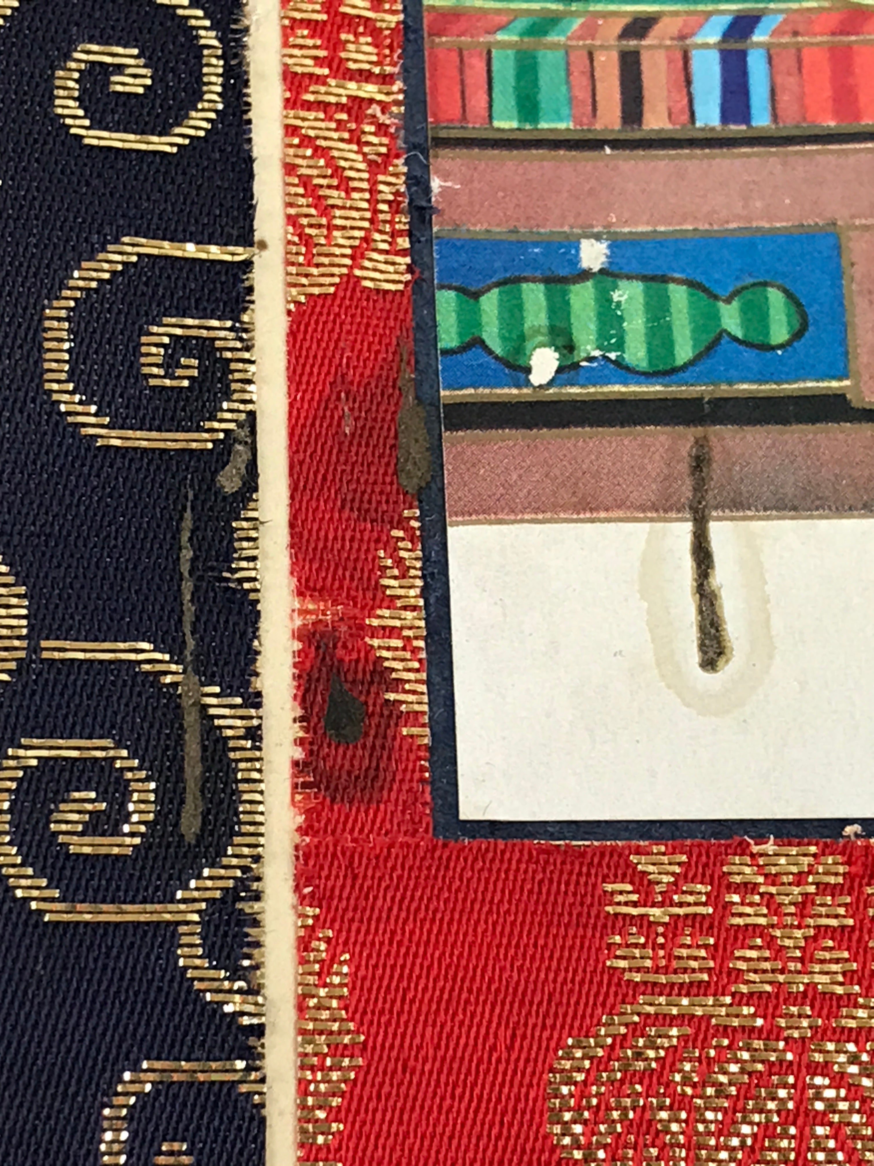 Japanese Buddhist Altar Fitting Hanging Scroll Vtg Shinshu-Takada Kakejiku BU990