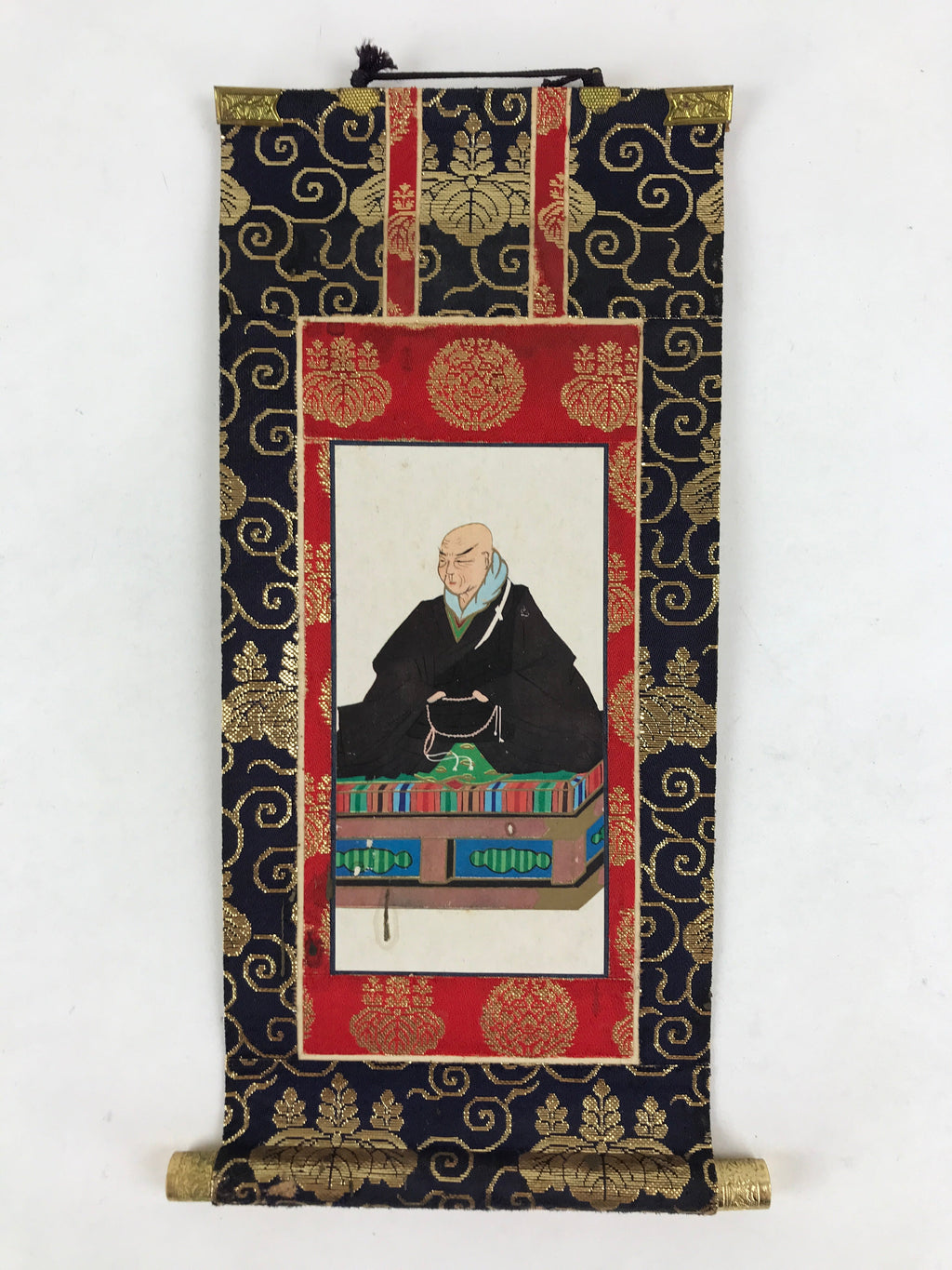 Japanese Buddhist Altar Fitting Hanging Scroll Vtg Shinshu-Takada Kakejiku BU990