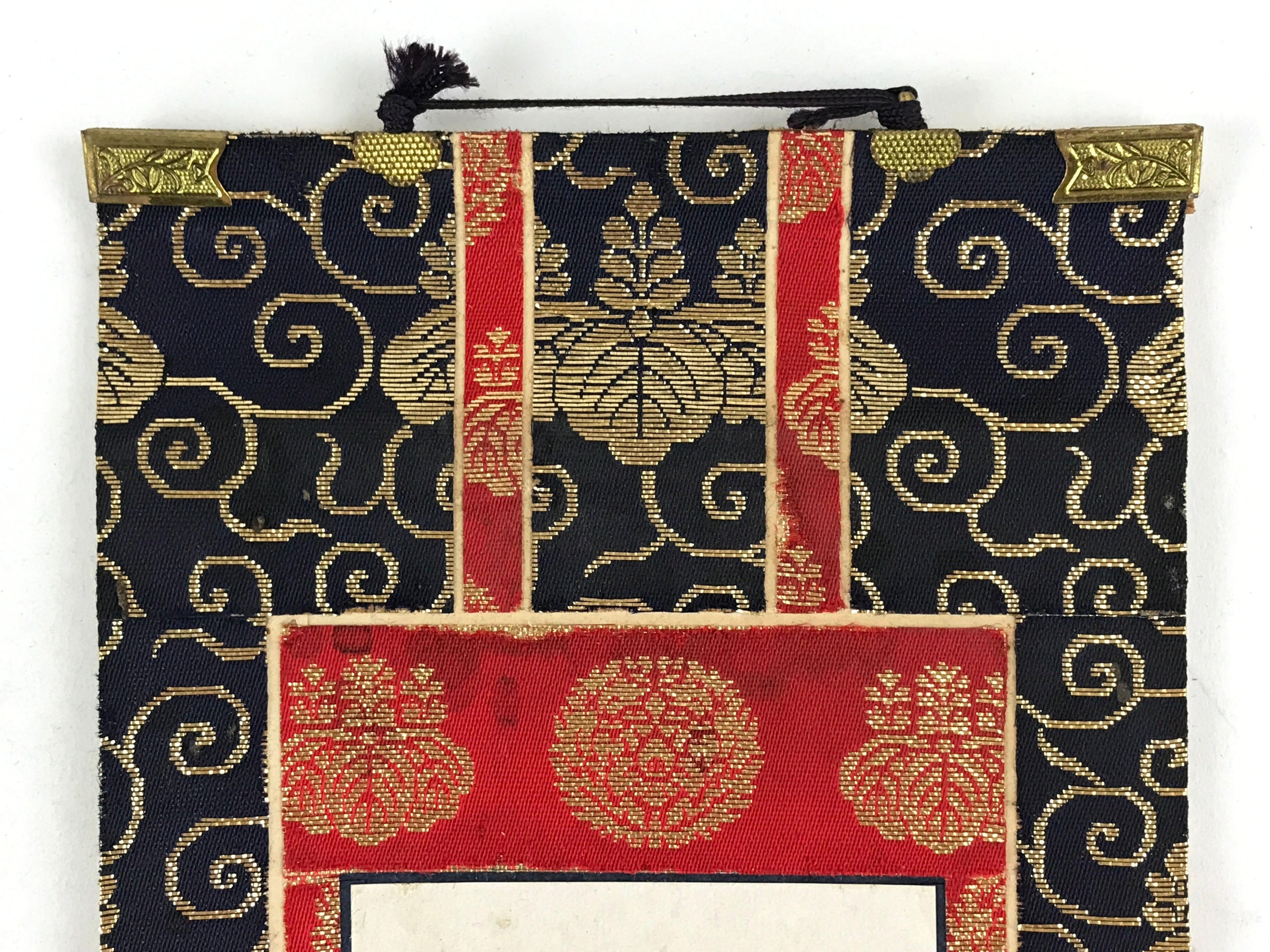 Japanese Buddhist Altar Fitting Hanging Scroll Vtg Shinshu-Takada Kakejiku BU990