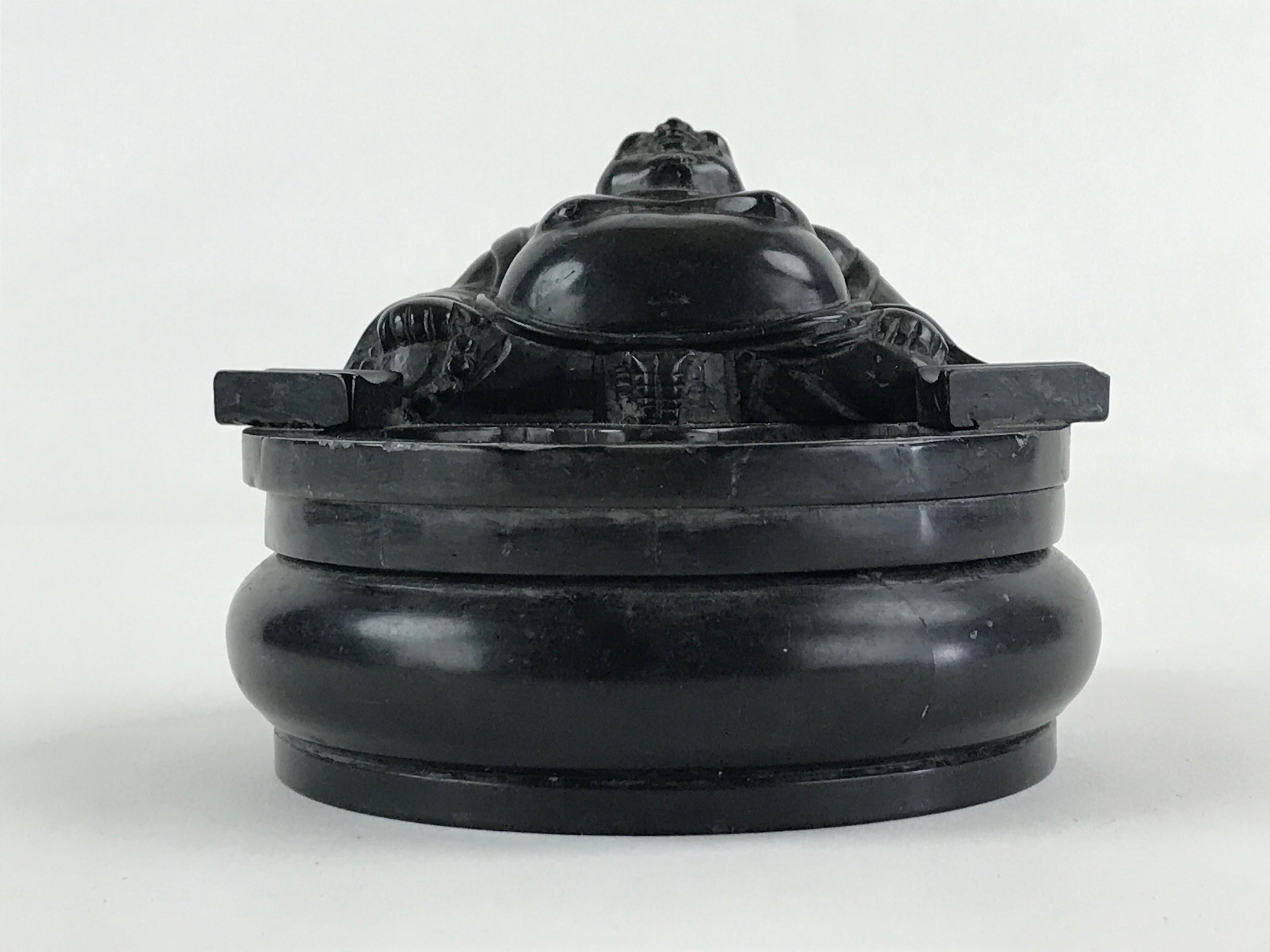Japanese Buddhist Altar Fitting Incense Burner Koro Black Buddha BA39