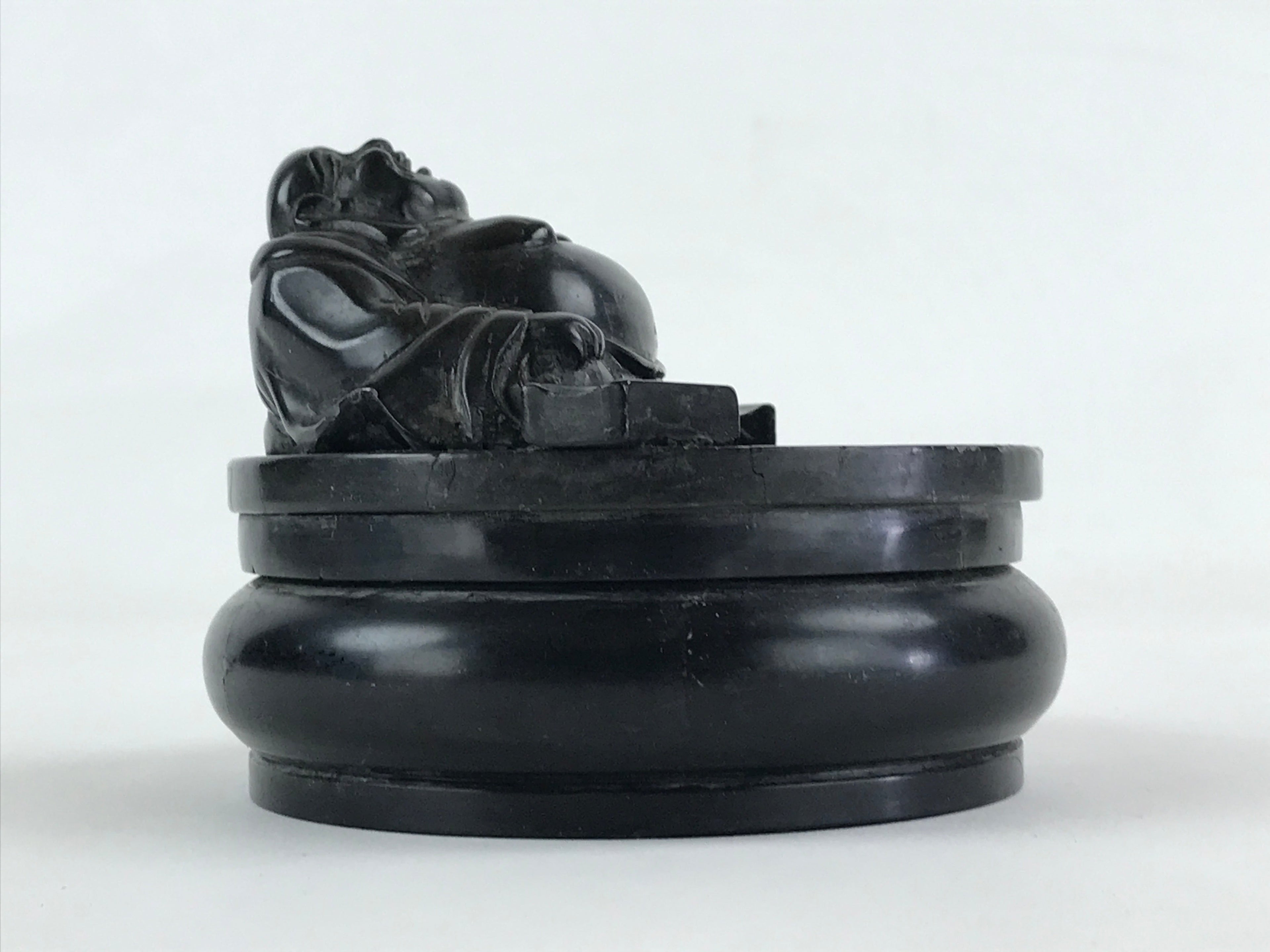 Japanese Buddhist Altar Fitting Incense Burner Koro Black Buddha BA39