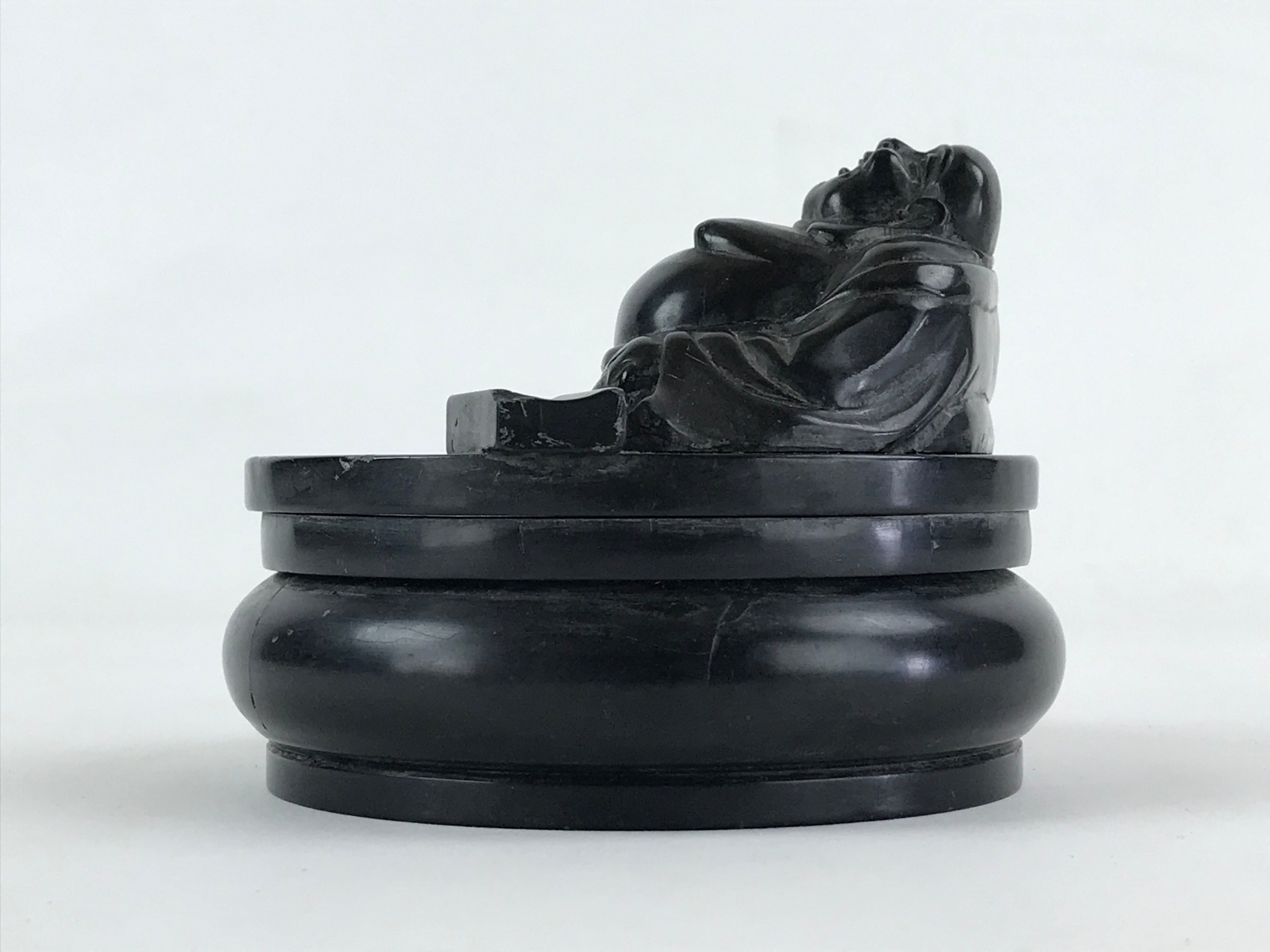 Japanese Buddhist Altar Fitting Incense Burner Koro Black Buddha BA39