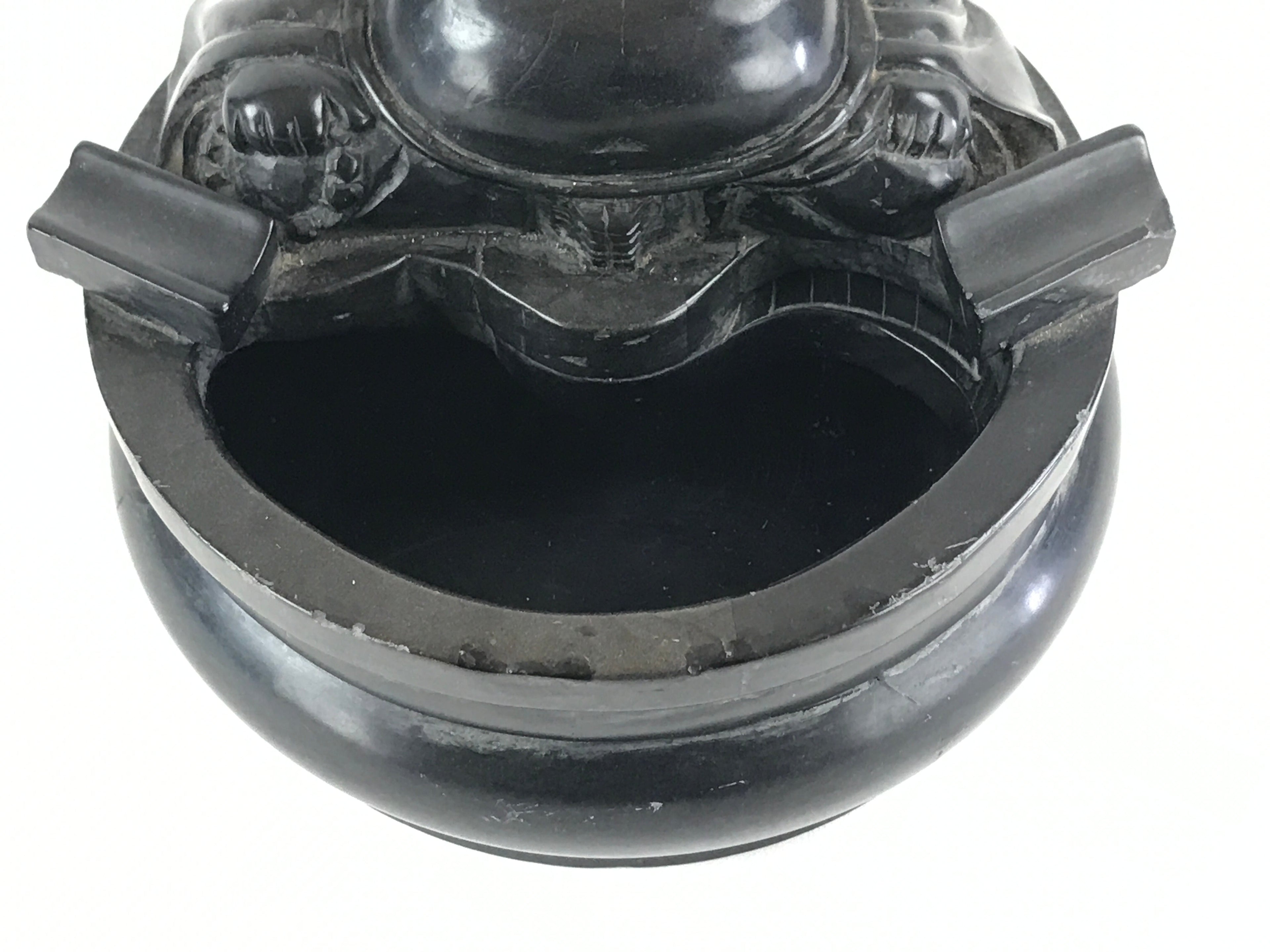 Japanese Buddhist Altar Fitting Incense Burner Koro Black Buddha BA39