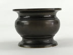 Japanese Buddhist Altar Fitting Incense Burner Vtg Koro Cup Lotus Brown BA33