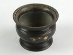 Japanese Buddhist Altar Fitting Incense Burner Vtg Koro Cup Lotus Brown BA33