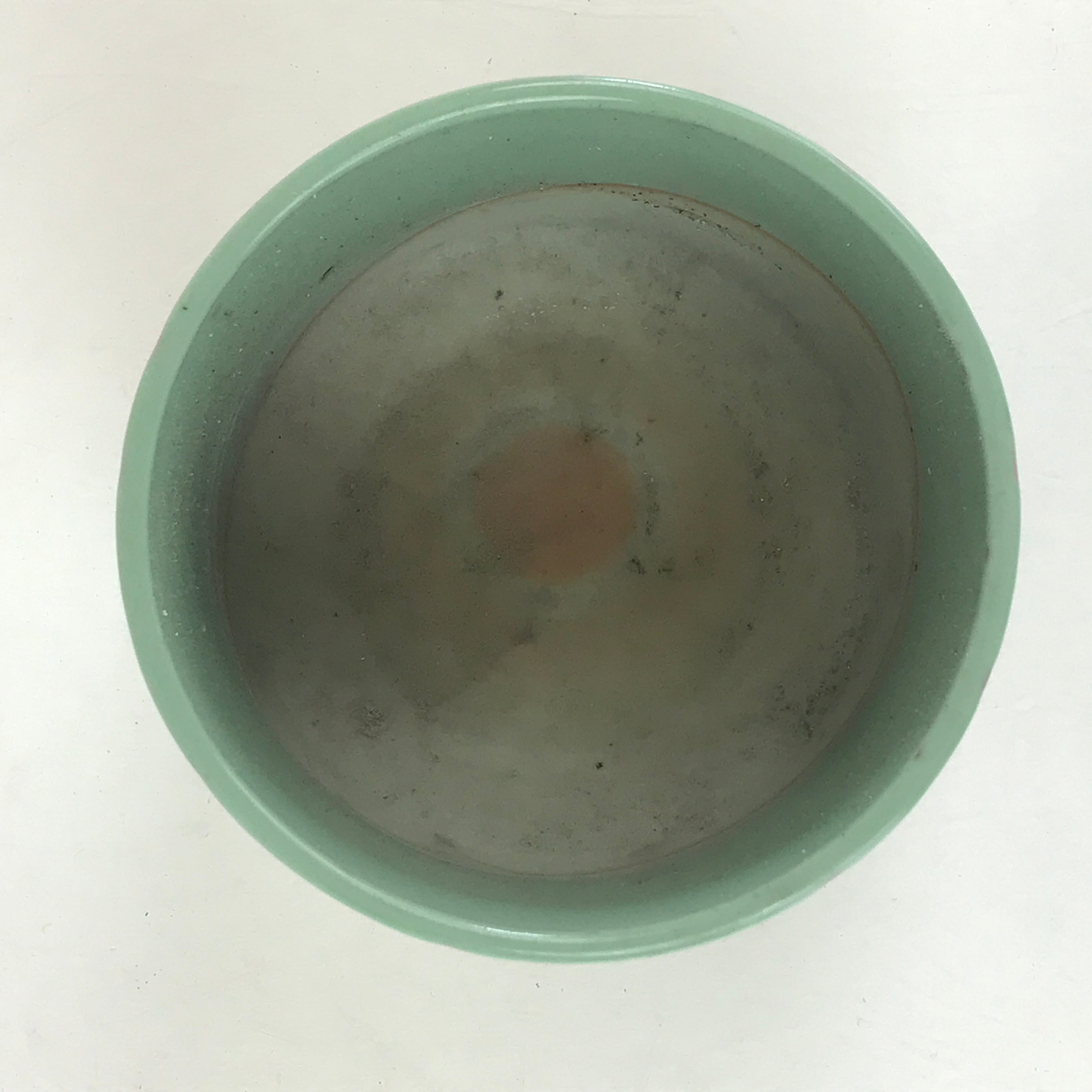 Japanese Buddhist Altar Fitting Incense Burner Vtg Light Green glaze Koro Butsug