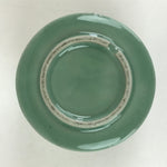 Japanese Buddhist Altar Fitting Incense Burner Vtg Light Green glaze Koro Butsug