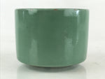 Japanese Buddhist Altar Fitting Incense Burner Vtg Light Green glaze Koro Butsug