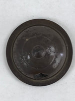 Japanese Buddhist Altar Fitting Incense Burner Vtg Metal Koro Brown Leaf BA43