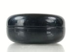 Japanese Buddhist Altar Fitting Incense Container Round Kogo Black Flower BU971