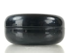 Japanese Buddhist Altar Fitting Incense Container Round Kogo Black Flower BU971