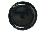 Japanese Buddhist Altar Fitting Incense Container Round Kogo Black Flower BU971