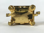 Japanese Buddhist Altar Fitting Iron Incense Burner Koro Vtg Gold Shisa BA92