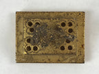 Japanese Buddhist Altar Fitting Iron Incense Burner Koro Vtg Gold Shisa BA92