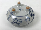 Japanese Buddhist Altar Fitting Kutani Porcelain Incense Burner Koro Blue BA531
