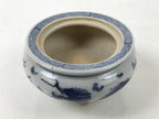 Japanese Buddhist Altar Fitting Kutani Porcelain Incense Burner Koro Blue BA531